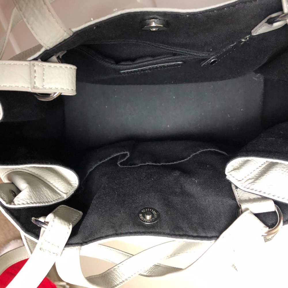 Bcbgeneration White Gray Medium Shoulder Bag Vint… - image 7